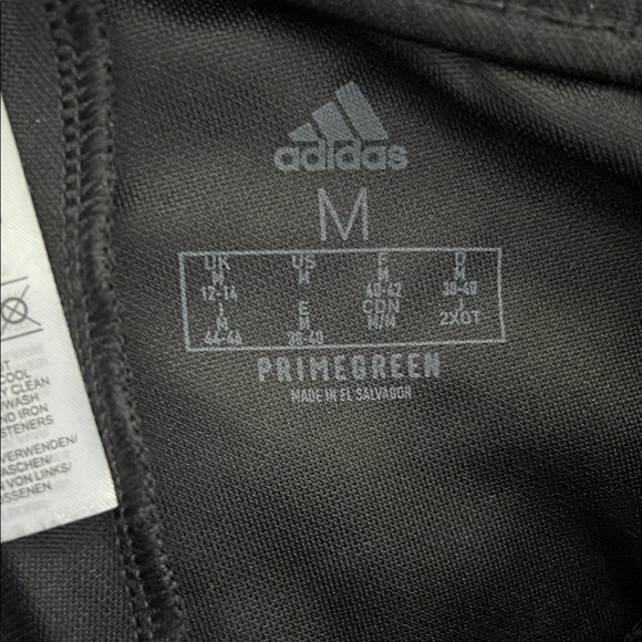 adidas Black Sweatpants with Tapered Leg and Elastic Waistband - Picture 3 of 5